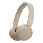 Sony wh - ch520 casque sans fil arceau appels / musique usb type - c bluetooth socle de chargement crme ...
