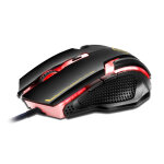 Souris gamer pc filaire usb 3200 dpi ordinateur lumière led 6 boutons noir rouge yonis - neuf Souris gamer pc filaire usb 3200 dpi ordinateur lumière led 6 boutons noir rouge yonis - neuf