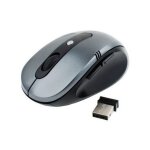 Souris sans fils universelle optique 2600 dpi 2. 4 ghz usb plug & play gris clair yonis - neuf