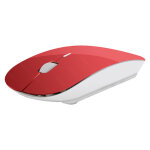 Souris ultra plate pour mac apple sans fil usb universelle capteur optique 3 boutons couleurs (rouge) ... Souris ultra plate pour mac apple sans fil usb universelle capteur optique 3 boutons couleurs (rouge) ...