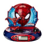 Spider - man reveil projecteur avec effets sonores et veilleuse integree - neuf