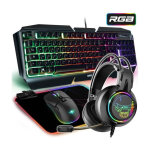 Spirit of gamer ultimate 500 pack gaming 4 en 1 souris 6400dpi tapis m�dium clavier semi m�canique casque ...