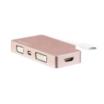 Startech. com adaptateur multiport usb - c - or rose - 4 - en - 1 usb - c vers vga, dvi, hdmi, ou mini ...