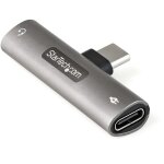 Startech. com adaptateur usb - c audio & chargeur - convertisseur prise audio mini jack aux trrs 3. 5mm ...