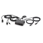 Startech. com c2 - d46 - uac - cbl - kvm commutateur cran, clavier et souris noir - neuf