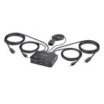 Startech. com c2 - d46 - uc2 - cbl - kvm commutateur cran, clavier et souris noir - neuf