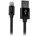 Startech. com c�ble apple lightning vers usb pour iphone, ipod, ipad - 2 m noir - neuf