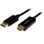 Startech. com cble displayport vers hdmi 5m - 4k 30hz - adaptateur dp vers hdmi - convertisseur pour ...