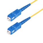 Startech. com c�ble fibre optique de 30m duplex monomode sc � sc (upc) os2, 9 / 125�m, 40g / 100g, cordon ...