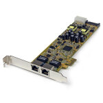 Startech. com carte r�seau pci express 2 ports gigabit ethernet rj45 10 / 100 / 1000mbps - poe / pse ...