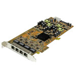 Startech. com carte r�seau pcie � 4 ports gigabit power over ethernet - nic pci express pse / poe - neuf ...