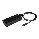 Startech. com hub usb - c  7 ports en mtal - usb type - c vers 5x usb a et 2x usb - c - usb 3. 0 - ...