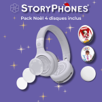 Storyphones pack noël - le casque storyphones gris + 4 disques - neuf Storyphones pack noël - le casque storyphones gris + 4 disques - neuf