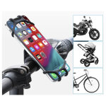 Support vélo silicone pour smartphone guidon gps moto poussette vtt rotatif universel (noir) - neuf Support vélo silicone pour smartphone guidon gps moto poussette vtt rotatif universel (noir) - neuf