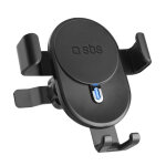 Support voiture sans fil gravity avec recharge sans fil 15 w - sbs - neuf