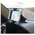 Support voiture tableau de bord pour smartphone pince rglable noir universel adaptable - neuf