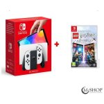 Switch (modle oled) + lego harry potter, blanc - reconditionn