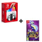 Switch oled + pokmon violet console de jeux portables 17, 8 cm (7 ) 64 go cran tactile wifi noir, blanc ...