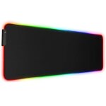 Tapis de souris de jeu riff rgb - 01 en tissu caoutchout avec lumire de couleur usb rgb led (80x30cm) ...