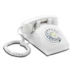 Tlphone fixe filaire rtro vintage avec cadran rotatif - neuf