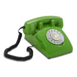 Tlphone fixe filaire rtro vintage avec cadran rotatif - neuf
