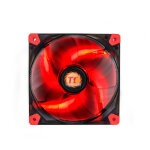 Thermaltake luna 12 led re boitier pc ventilateur 12 cm noir, rouge, transparent - neuf