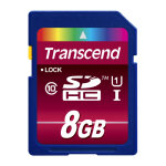 Transcend ts8gsdhc10u1 m�moire flash 8 go sdhc mlc classe 10 - neuf