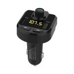 Transmetteur fm véhicule adaptateur bluetooth sans fil musique mains libres noir yonis - neuf Transmetteur fm véhicule adaptateur bluetooth sans fil musique mains libres noir yonis - neuf