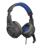 Trust gxt 307b ravu gaming headset for ps4 casque avec fil arceau jouer noir, bleu - neuf Trust gxt 307b ravu gaming headset for ps4 casque avec fil arceau jouer noir, bleu - neuf