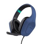 Trust gxt 415b zirox casque avec fil arceau jouer bleu - neuf