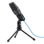 Trust mico noir, bleu microphone de pc - neuf