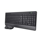 Trust trezo clavier souris incluse universel rf sans fil qzerty espagnole noir - neuf