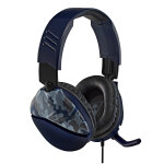 Turtle beach recon 70 casque avec fil arceau jouer noir, bleu, camouflage - neuf
