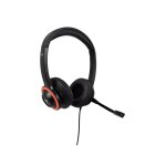 V7 casque safesound pour l'enseignement secondaire avec micro, volume max limit, antimicrobien, cble ...