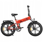 Vlo lectrique engwe engine x - 250w 60km autonomie - freins  disque - rouge - neuf