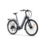 Velo de ville electrique , ebike - 28 pro , alu. shimano 7 vitesses & freins a disque hydraulique batterie ...