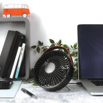 Ventilateur de table design usb noir - neuf