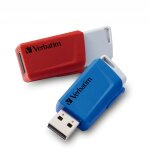 Verbatim cl�s usb store 'n' click 2 x 32 go rouge / bleu - neuf