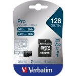 Verbatim pro 128 go microsdxc uhs - i classe 10 - neuf