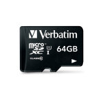 Verbatim tablette u1 carte micro sdhc avec lecteur usb de 64 go - neuf Verbatim tablette u1 carte micro sdhc avec lecteur usb de 64 go - neuf