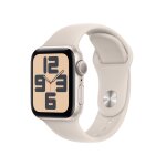 Watch se 2 oled gps, boitier en aluminium de 40 mm avec boucle en caoutchouc, beige - reconditionn