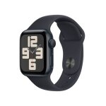 Watch se 2 oled gps, boitier en aluminium de 40 mm avec boucle en caoutchouc s / m, noir - neuf