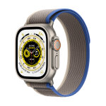 Watch ultra gps + cellular, bo�tier en titane de 49 mm avec boucle trail - bleu / gris - taille du bracelet ...