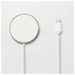 We bloc de charge secteur 20w avec socle de charge sans fil induction magntique compatible magsafe pour ...
