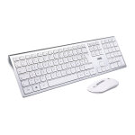 We bundle clavier souris sans fil rechargeable 2, 4g bt blanc - neuf