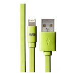 We c�ble plat en silicone usb vers lightning 1m compatible avec iphone se 2020 11 pro max xr x xs max ...