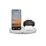 We dock de charge à induction apple 3 - en - 1 pour iphone / airpods / apple watch - blanc - neuf We dock de charge à induction apple 3 - en - 1 pour iphone / airpods / apple watch - blanc - neuf