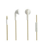 We couteurs intra - auriculaires et micro, oreillettes intra - auriculaires filaires cable nylon prise ...