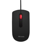 Wesdar x18 ergonomique soft touch bureau & souris optique d'�tude 3 boutons 1200dpi 1m c�ble noir - neuf ...