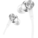 Xiaomi mi in - ear headphones basic casque avec fil ecouteurs appels / musique argent, blanc - neuf